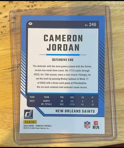 Cameron Jordan Saints Panini Donruss # 246 mnt