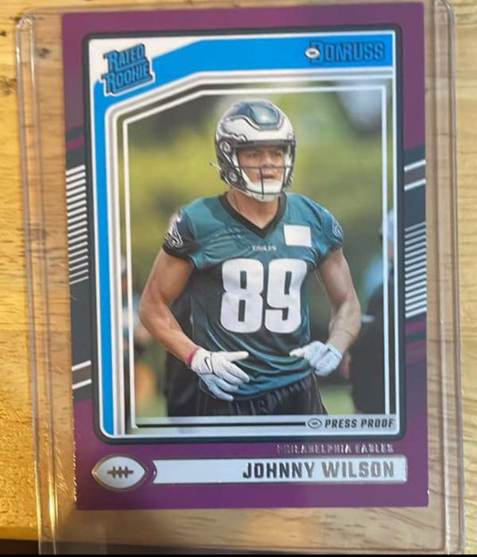 Johnny Wilson Panini Donruss Eagles "Rated Rookie" Mint #307