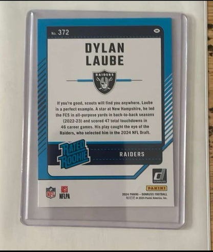 Dylan Laube 2024 Panini Donruss "Rated Rookie" Mint