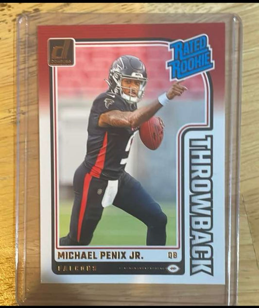 Michael Penix JR 2024 Penini Donruss "Top Rated Rookie" Falcons Mint #3