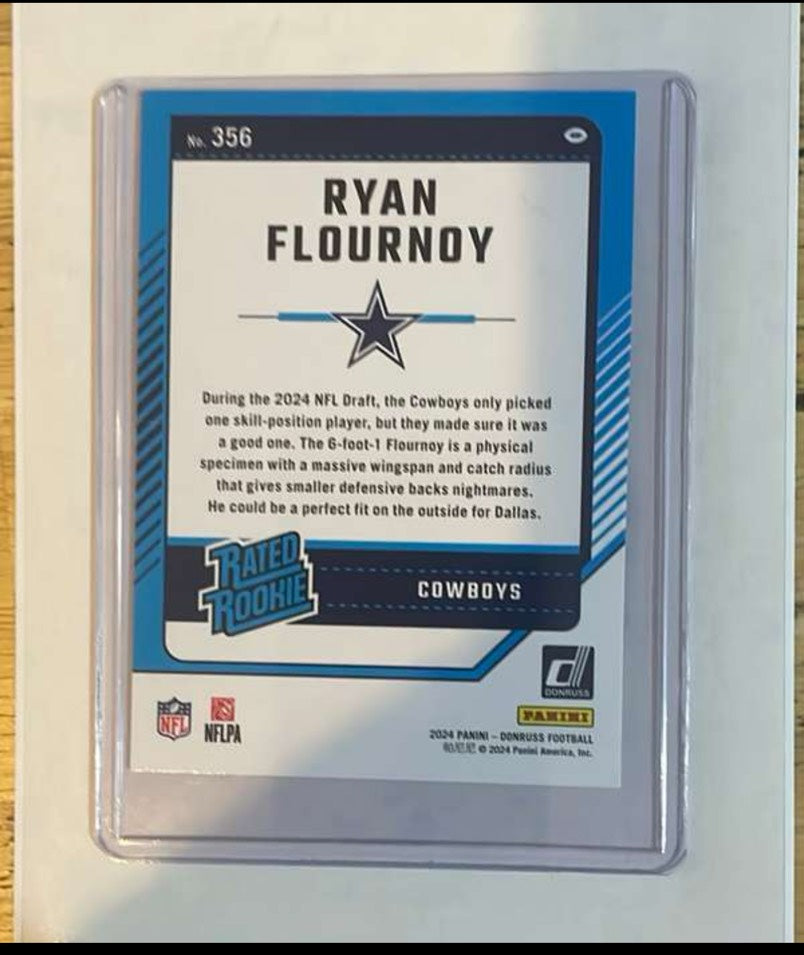 Ryan Flourndy Panini Donruss Cowboys "Rated Rookie Mint #356