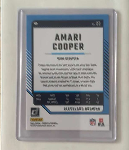 Amari Cooper 2024 Panini Donruss Card Number 22 Browns Mint