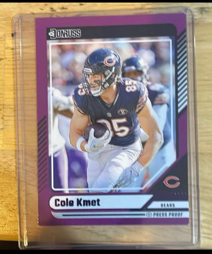 Cole Kmet 2024 Donruss Card number 68 Mint