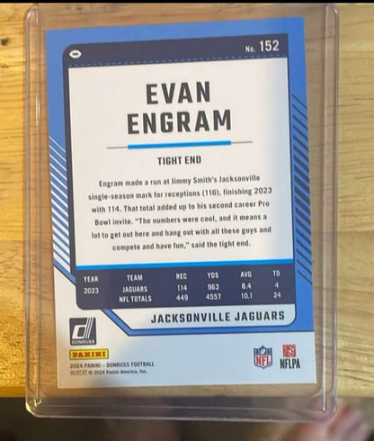 Evan Engram Panini Donruss Jaguars card number Card number 152 Mint