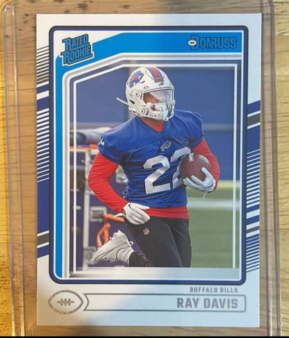 Ray Davis 2024 Panini Donruss "Rated Rookie" Bills Mint #316