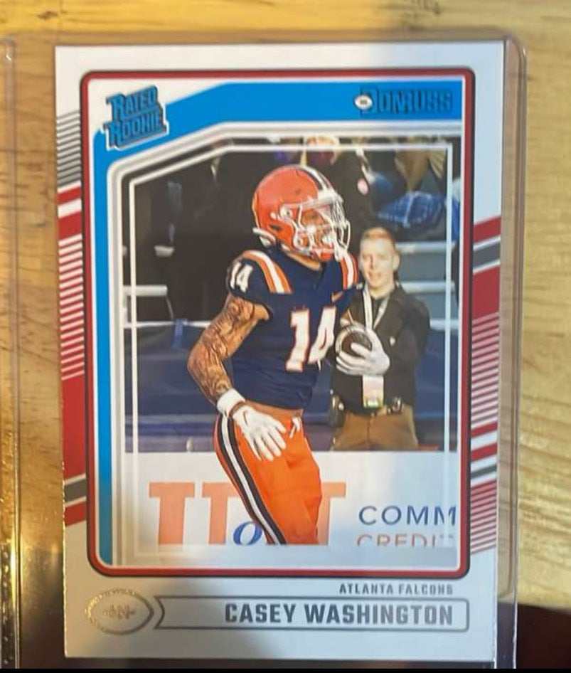 Casey Washington Browns "Rated Rookie" Mint Panini Donruss #392