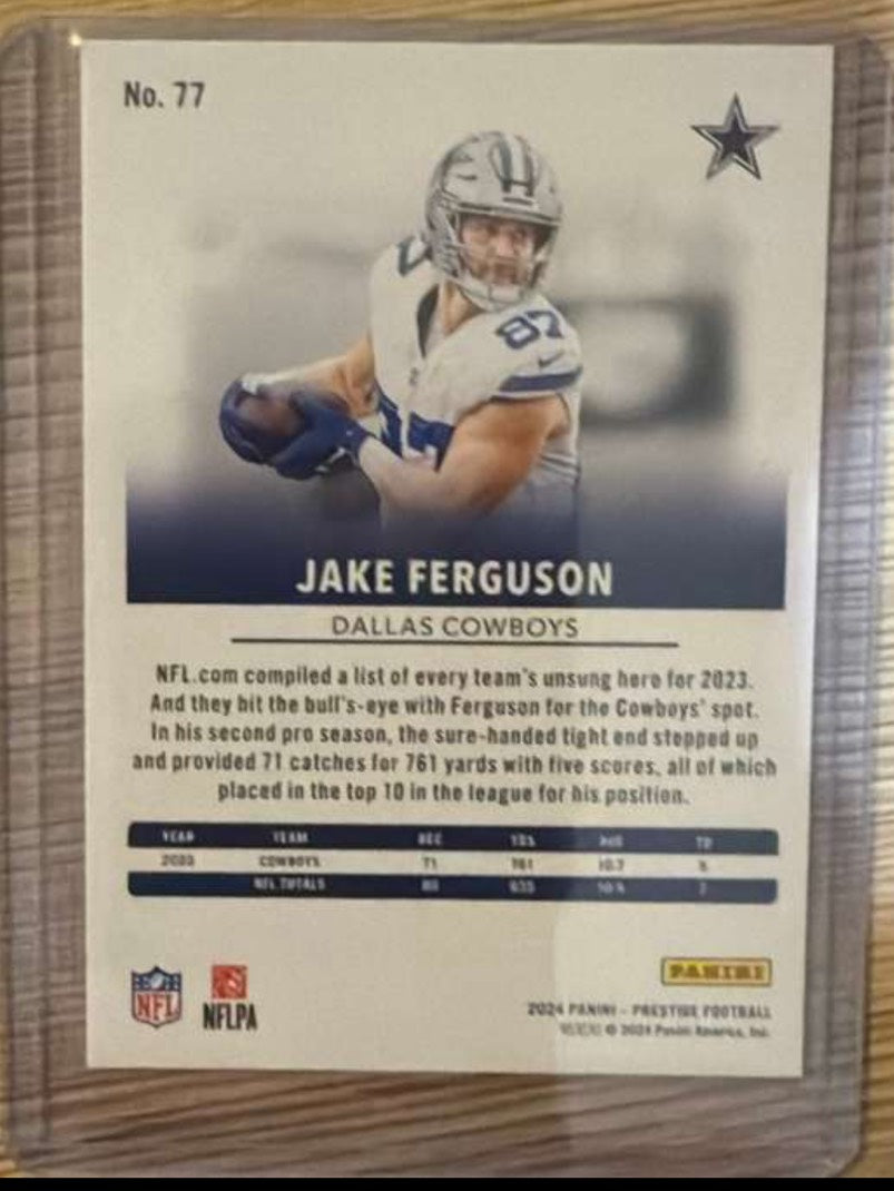 Jake Ferguson, 2024 Prestige, Cowboys, mint, #77