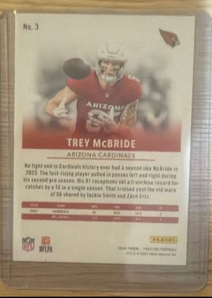 Trey Mcbride 2024 Prestige.  Mint, Card number 3 Cardinals